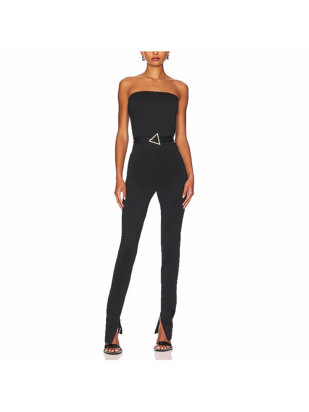 NEW Amanda Uprichard Black Belted Jumpsuit
